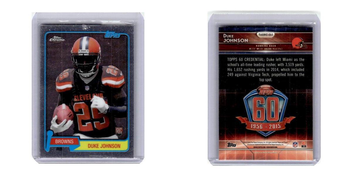2015 Topps Chrome Duke Johnson RC Browns #T60RC-DJ