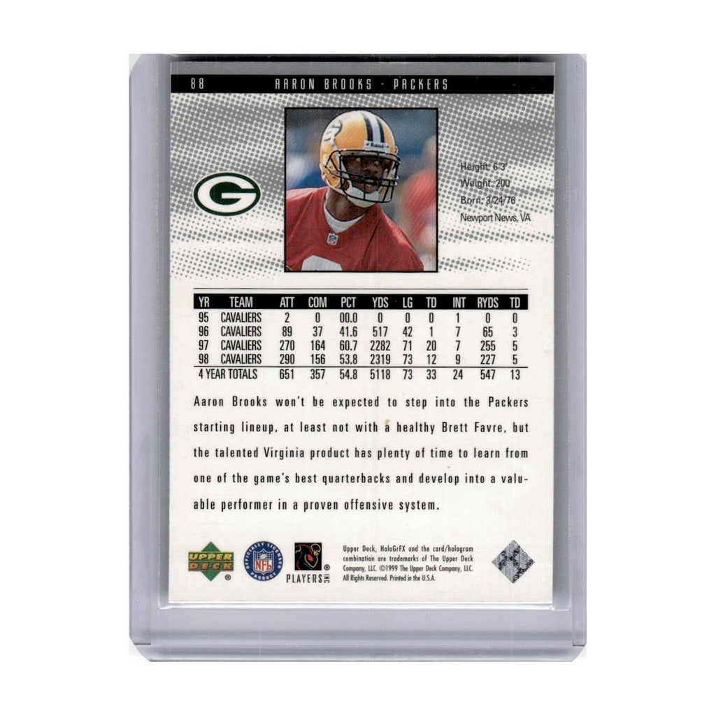 1999 Upper Deck HoloGrFX Aaron Brooks Packers #88