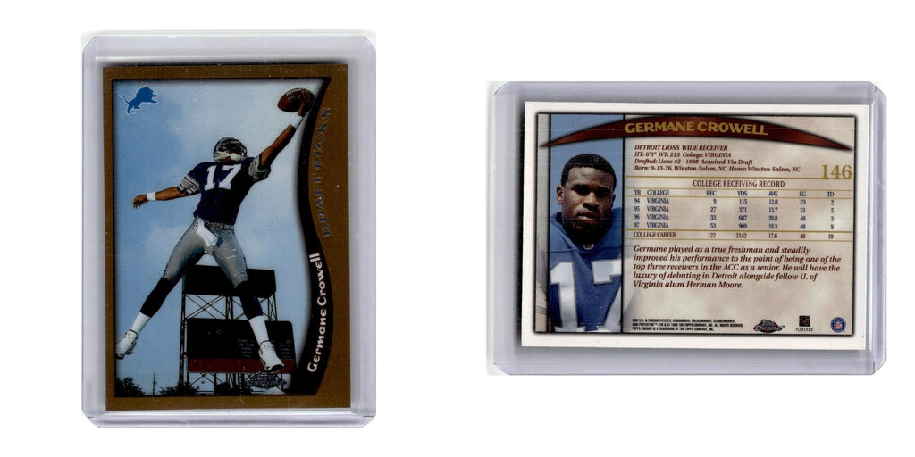 1998 Topps Chrome Germane Crowell Lions #146