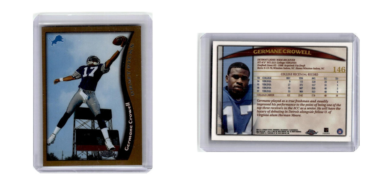 1998 Topps Chrome Germane Crowell Lions #146