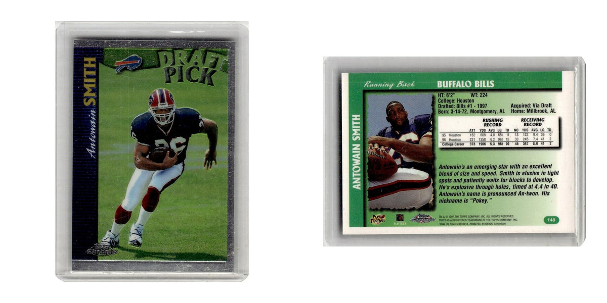 1997 Topps Chrome Antowain Smith Bills #148