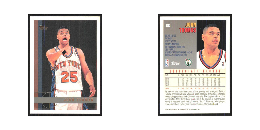 1997 Topps John Thomas Celtics #195.0