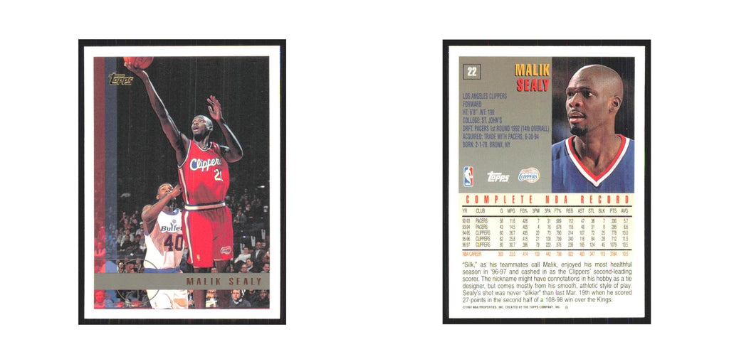 1997 Topps Malik Sealy Clippers #22.0