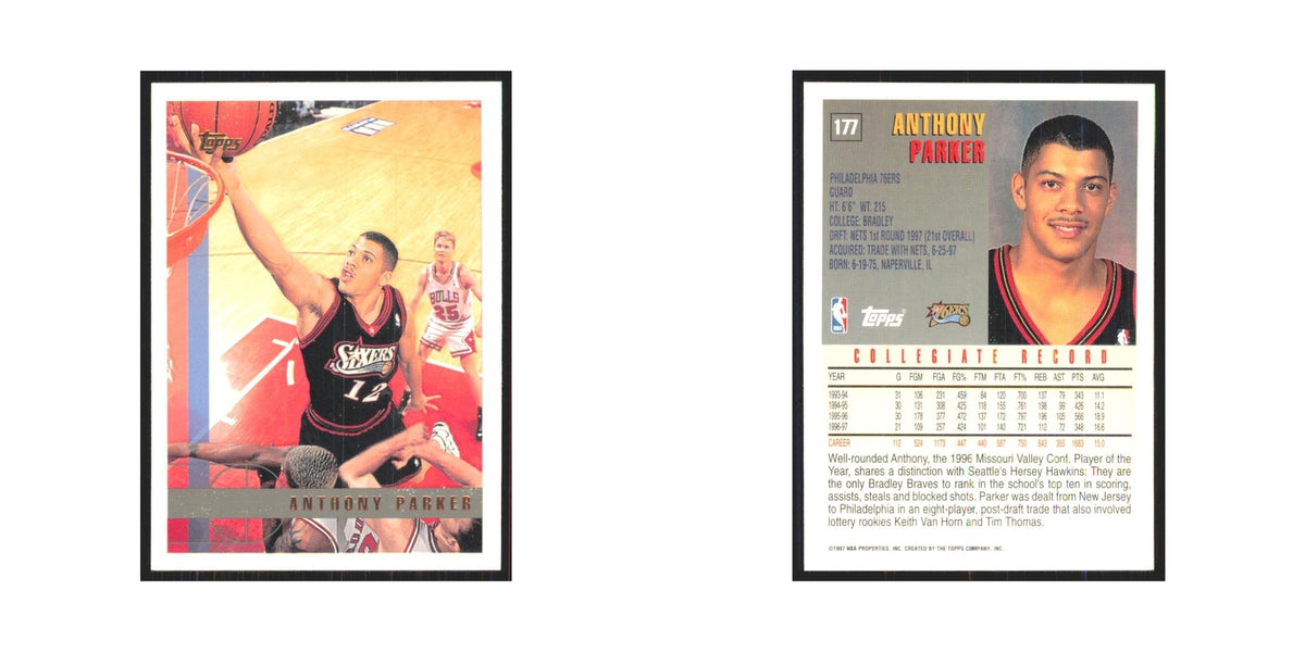 1997 Topps Anthony Parker 76ers #177.0