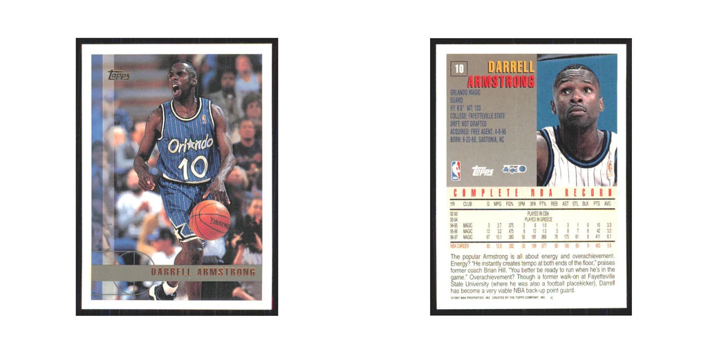 1997 Topps Darrell Armstrong Magic #10.0