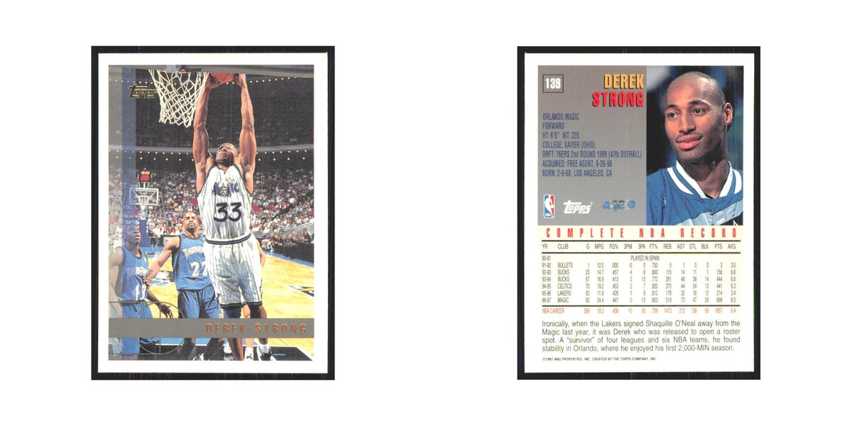 1997 Topps Derek Strong Magic #139.0