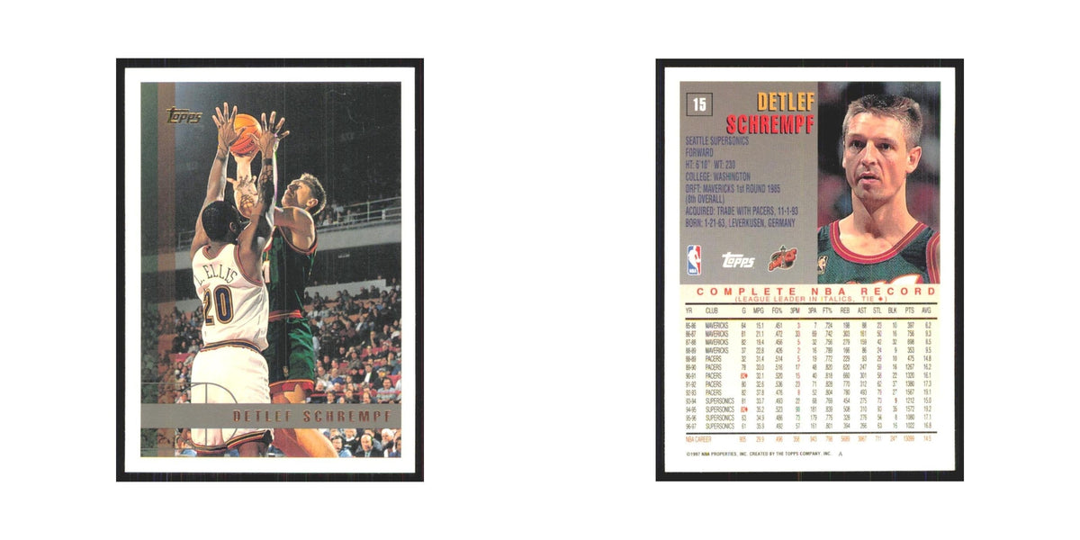 1997 Topps Detlef Schrempf Seattle SuperSonics #15.0