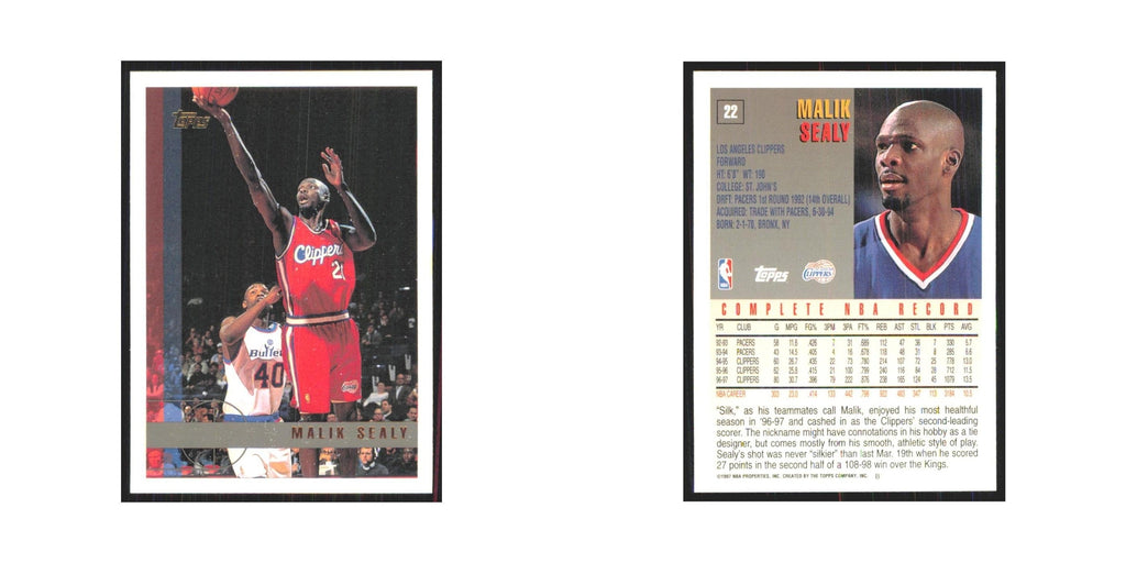 1997 Topps Malik Sealy Clippers #22.0