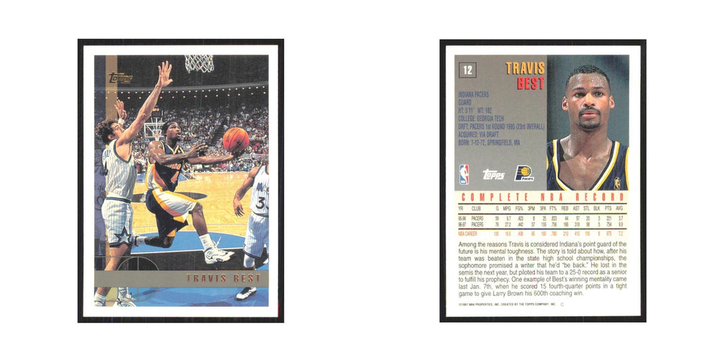 1997 Topps Travis Best Pacers #12.0