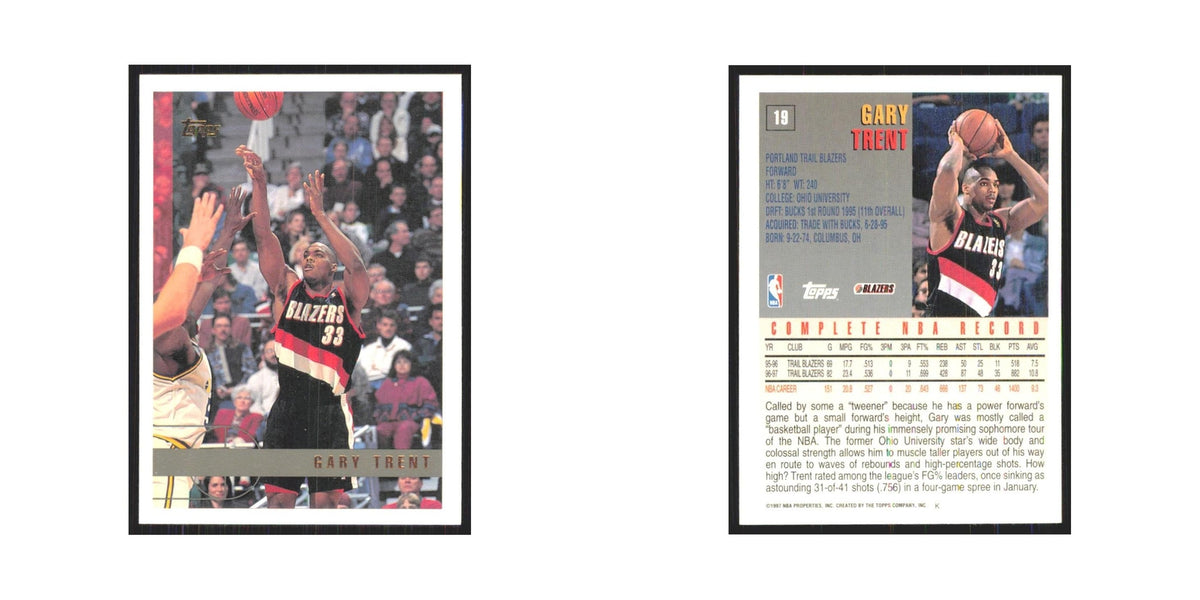 1997 Topps Gary Trent Blazers #19.0