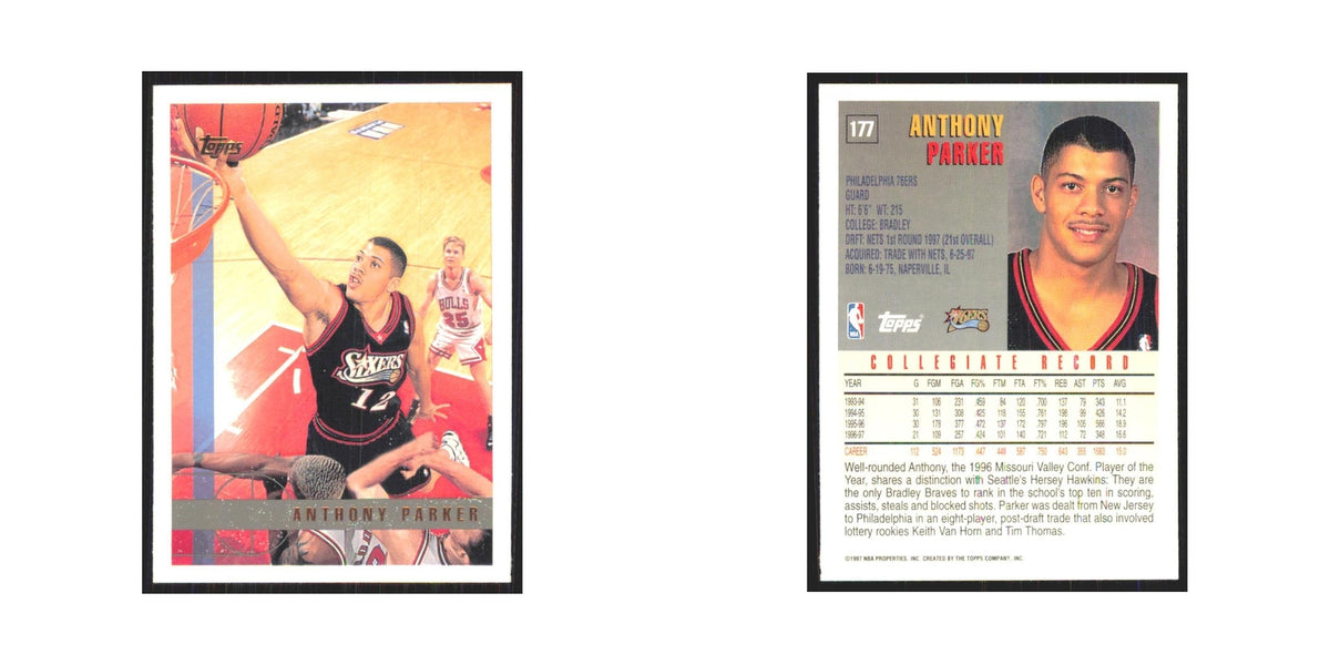 1997 Topps Anthony Parker 76ers #177.0