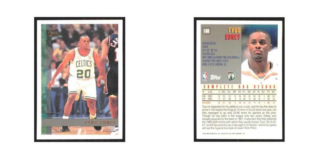 1997 Topps Tyus Edney Celtics #160.0