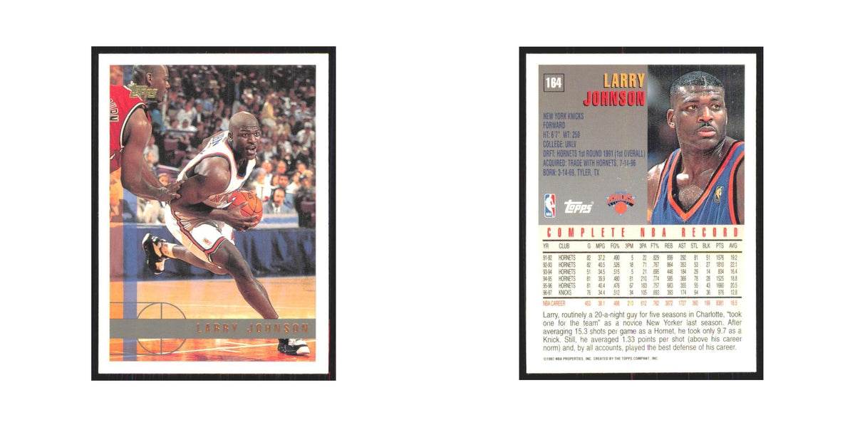1997 Topps Larry Johnson Knicks #164.0