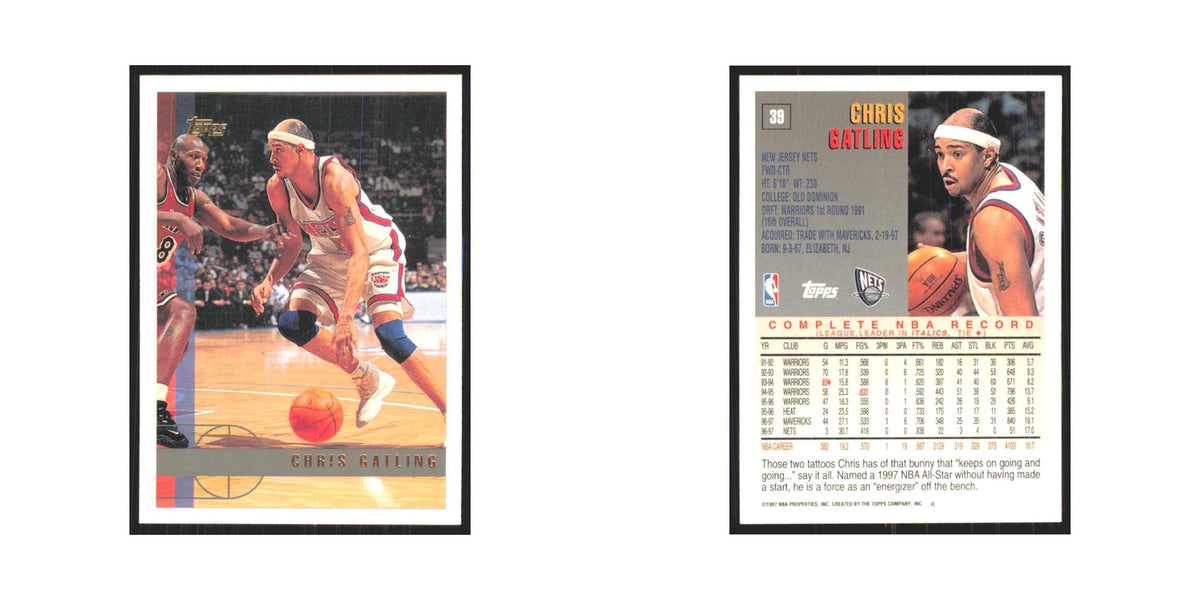 1997 Topps Chris Gatling Nets #39.0