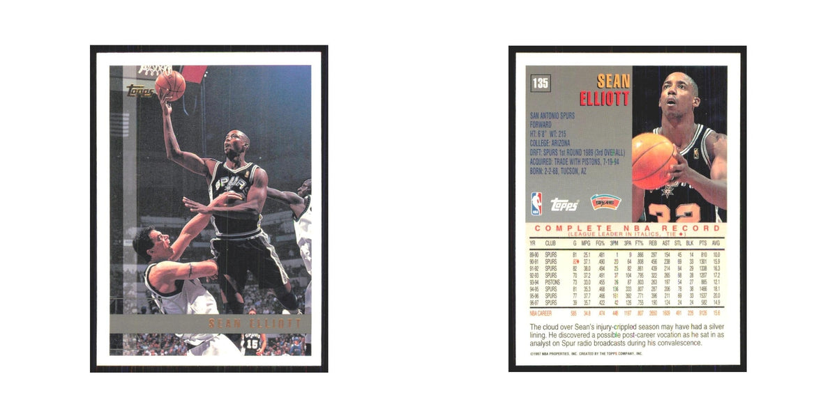 1997 Topps Sean Elliott Spurs #135.0