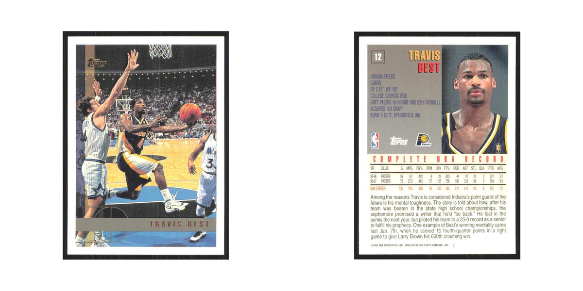 1997 Topps Travis Best Pacers #12.0