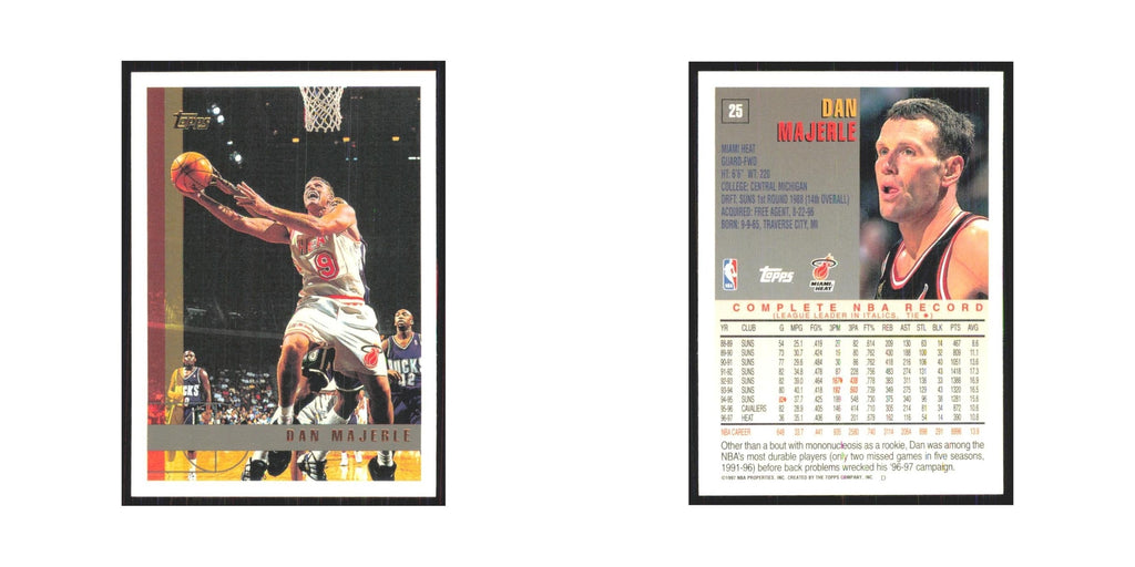 1997 Topps Dan Majerle Heat #25.0