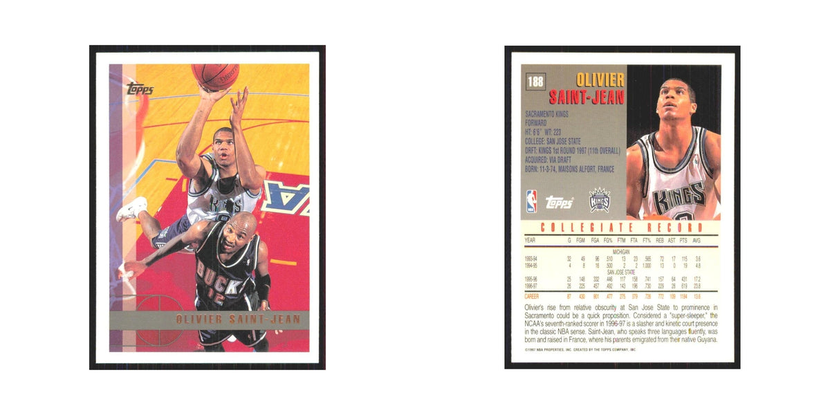 1997 Topps Olivier Saint-Jean Kings #188.0
