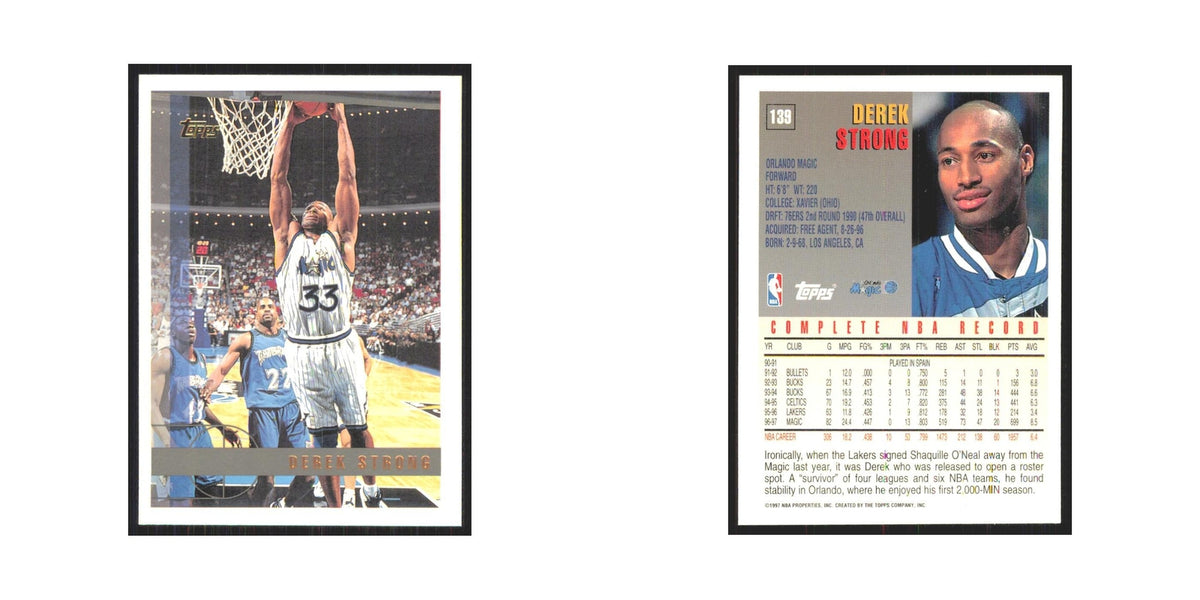 1997 Topps Derek Strong Magic #139.0