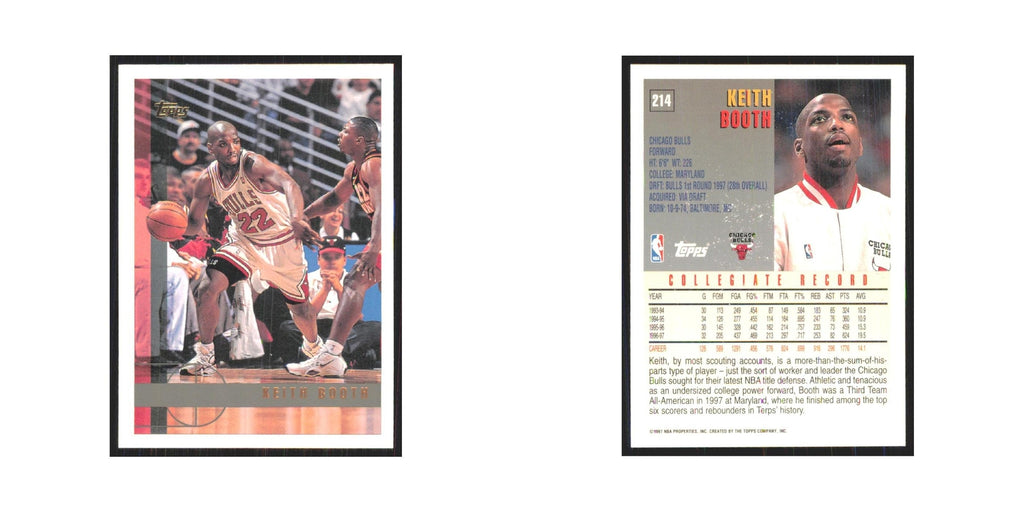 1997 Topps Keith Booth Bulls #214.0