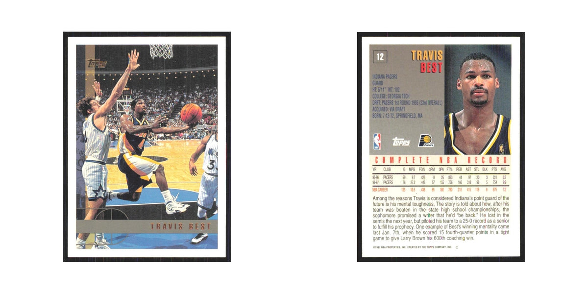 1997 Topps Travis Best Pacers #12.0