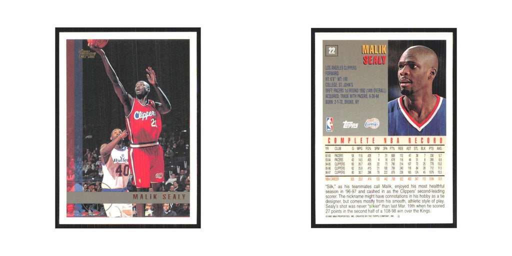 1997 Topps Malik Sealy Clippers #22.0