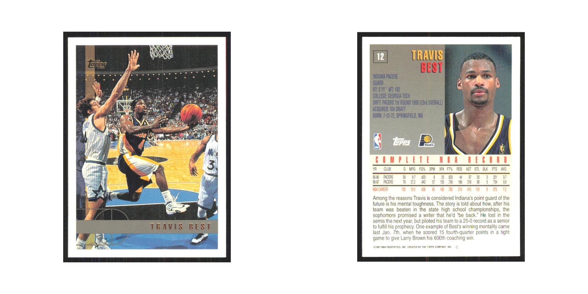 1997 Topps Travis Best Pacers #12.0