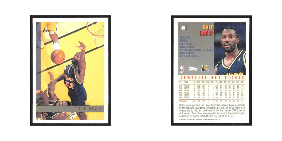 1997 Topps Dale Davis Pacers #40.0