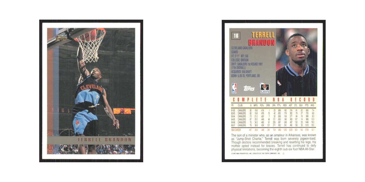 1997 Topps Terrell Brandon Cavaliers #16.0