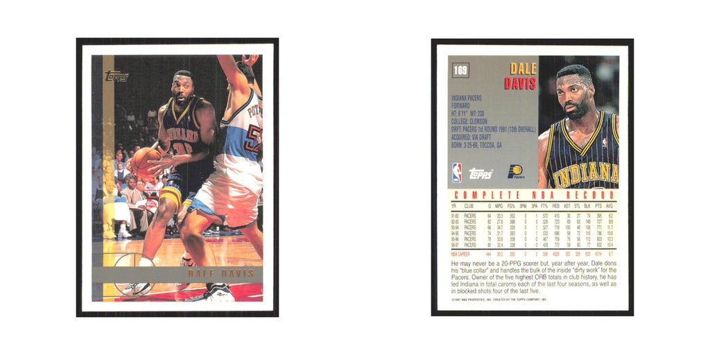 1997 Topps Dale Davis Pacers #169.0