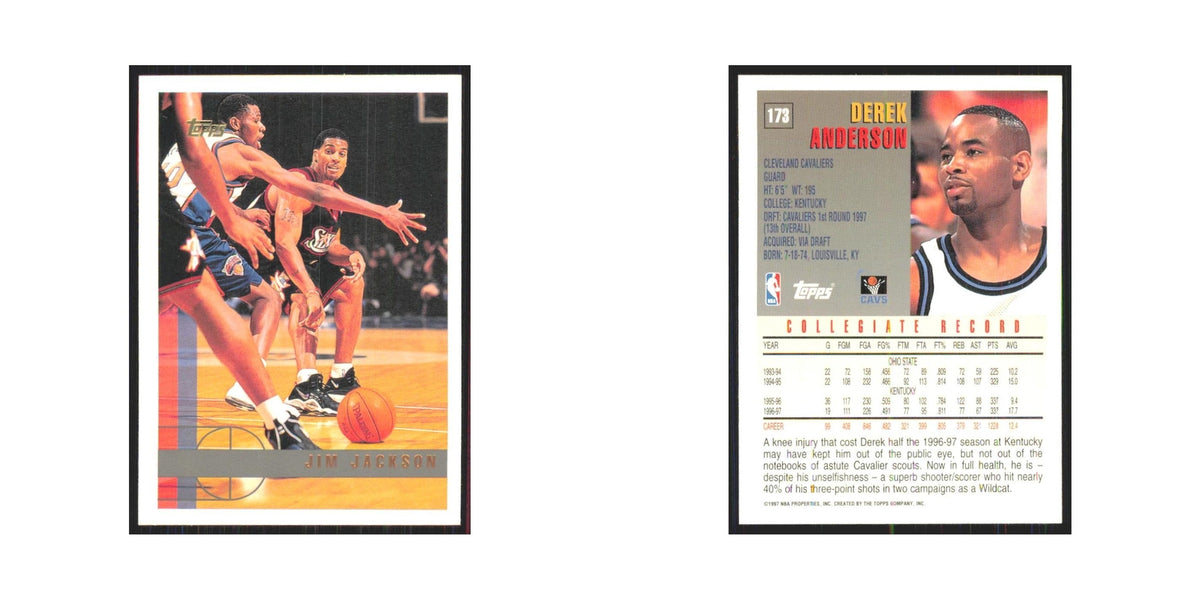 1997 Topps Derek Anderson Cavaliers #173.0