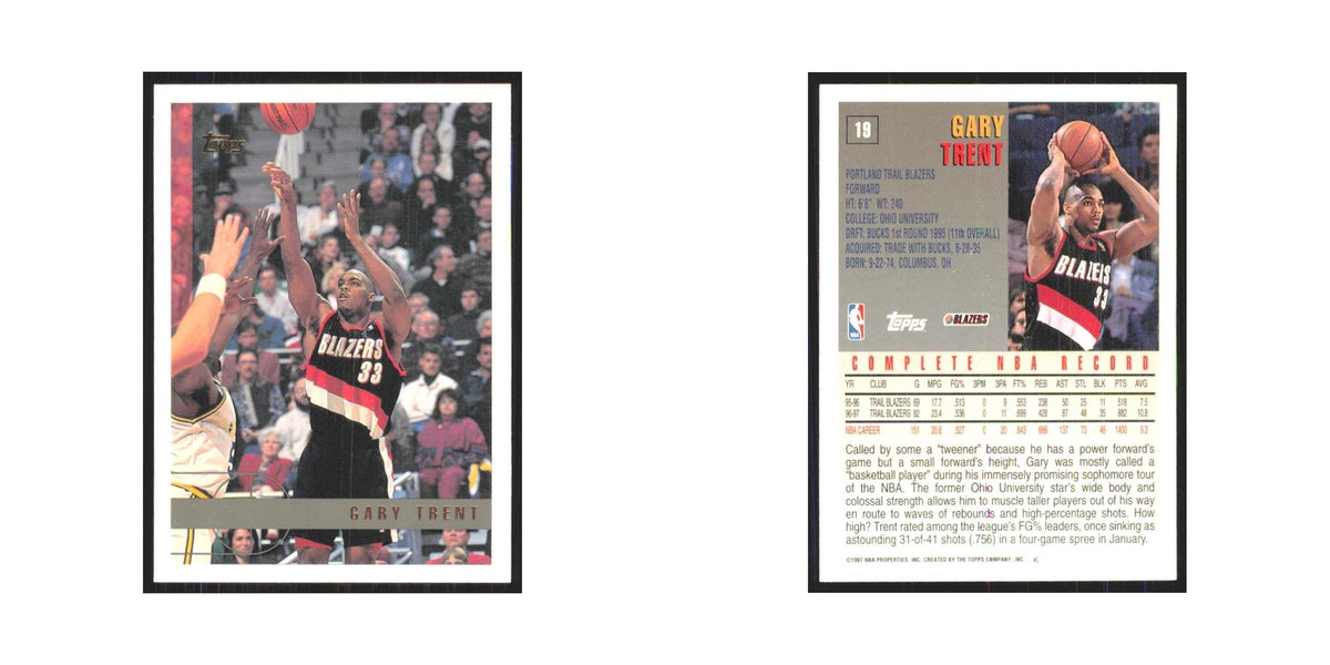1997 Topps Gary Trent Blazers #19.0