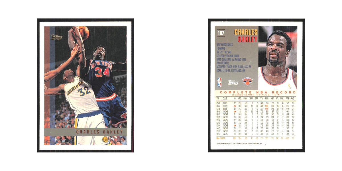 1997 Topps Charles Oakley Knicks #107.0