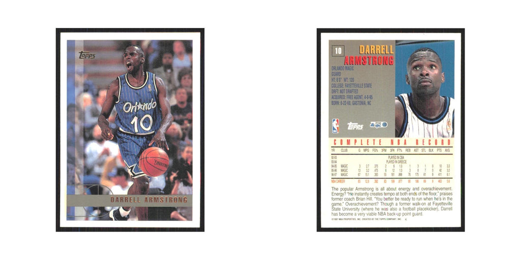 1997 Topps Darrell Armstrong Magic #10.0