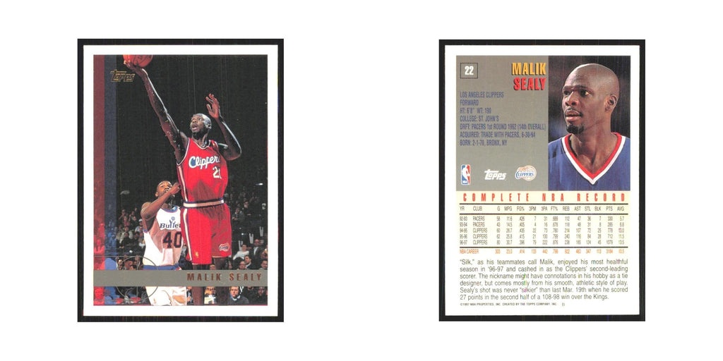 1997 Topps Malik Sealy Clippers #22.0