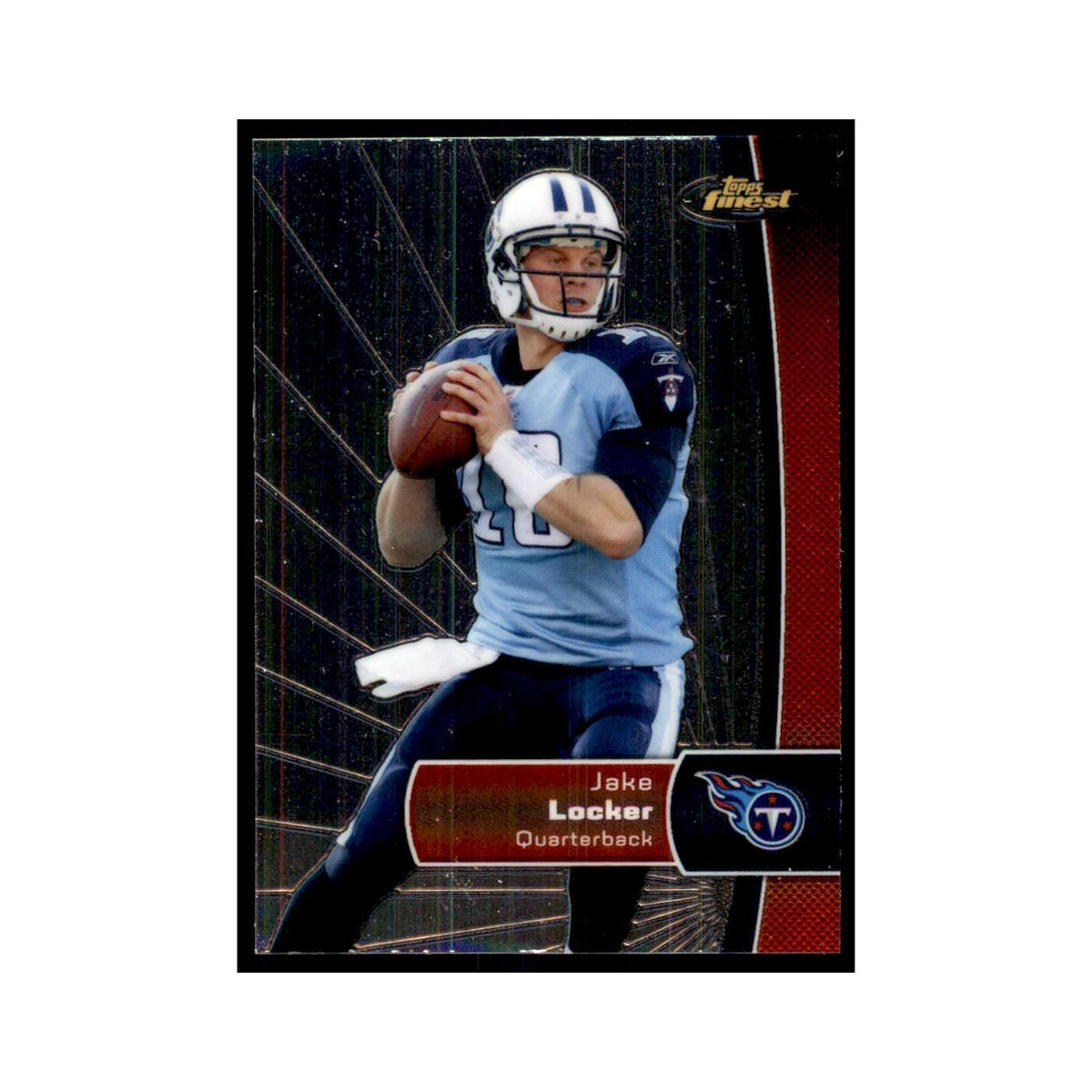 2012 Topps Finest Jake Locker Football Cards #77