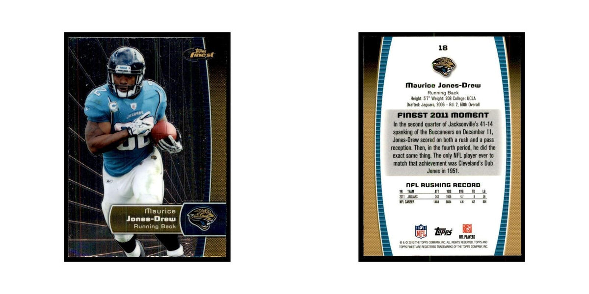2012 Topps Finest Maurice Jones-Drew Football Cards #18