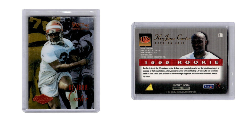 1995 Select Certified Ki-Jana Carter RC Bengals #130