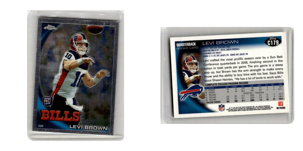 2010 Topps Chrome Levi Brown RC Bills #C179
