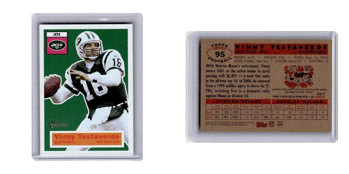 2001 Topps Heritage Vinny Testaverde Jets #95
