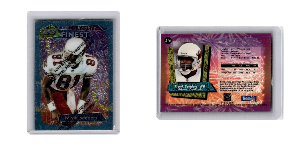 1995 Finest Frank Sanders RC Cardinals #216