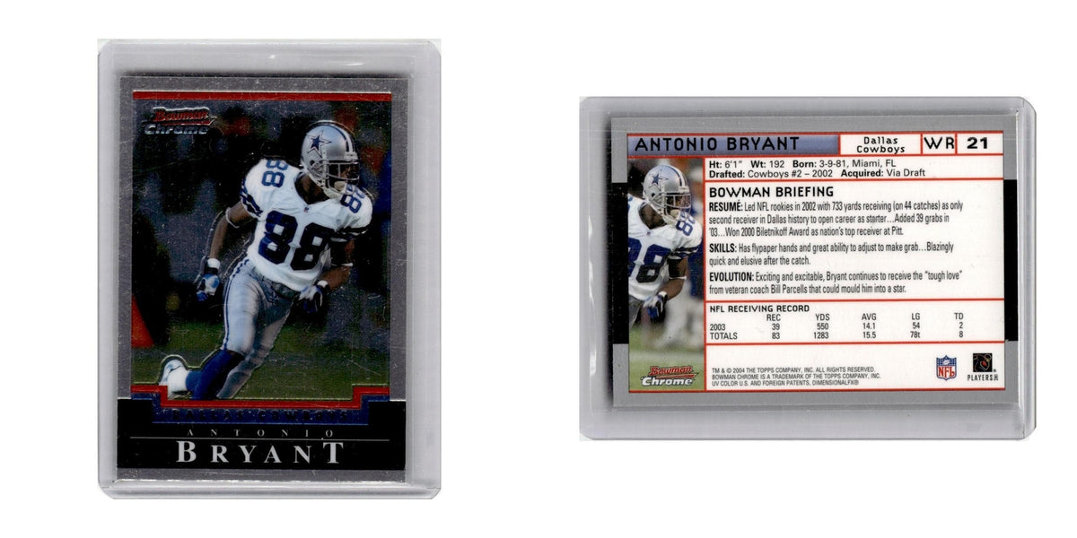 2004 Bowman Chrome Antonio Bryant Cowboys #21