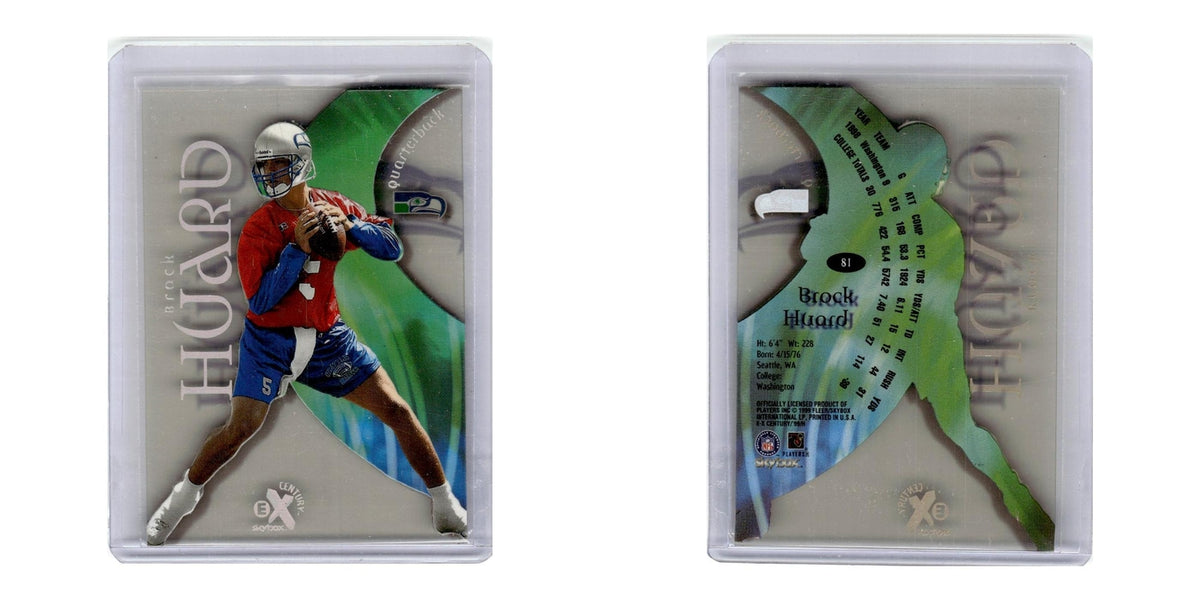 1999 SkyBox E-X Century Brock Huard RC Seahawks #81