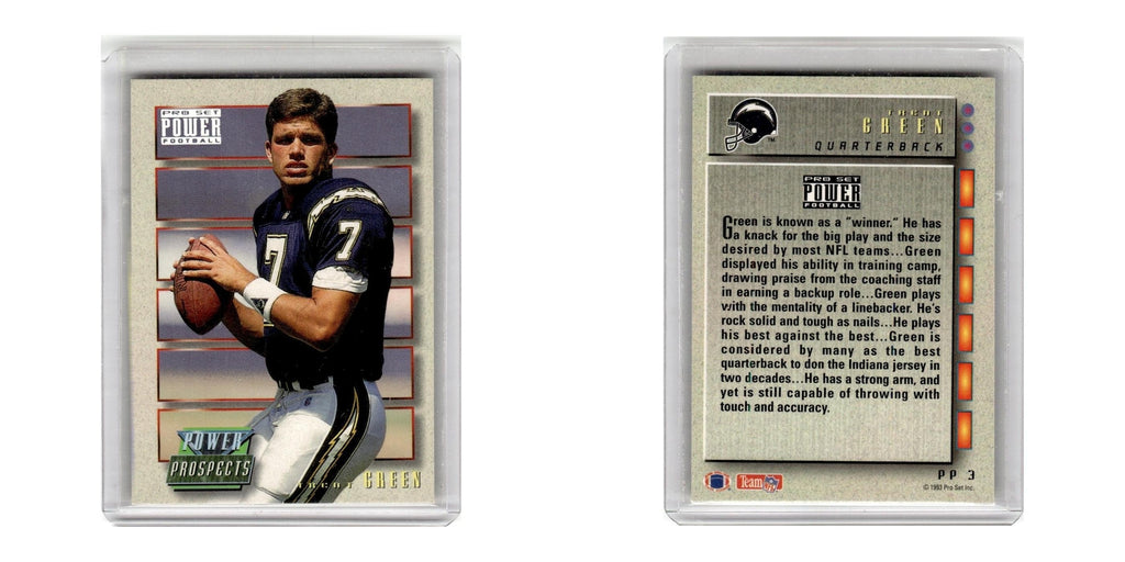 1993 Pro Set Power Trent Green Chargers #PP3