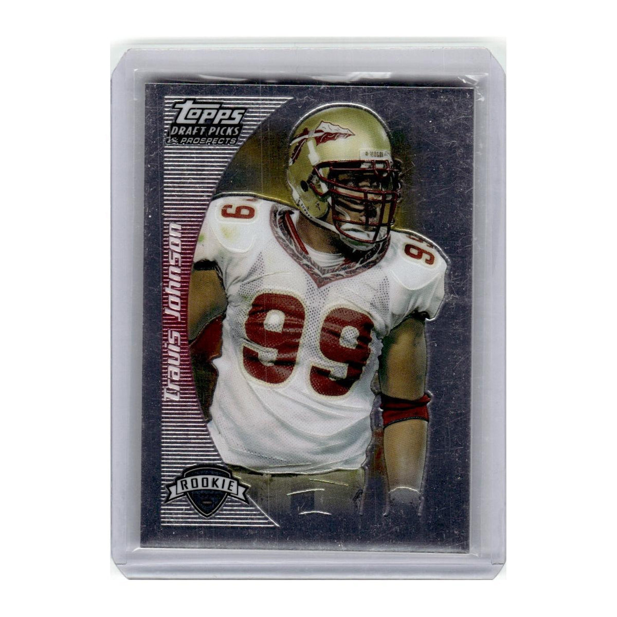 2005 Topps Draft Picks & Prospects Travis Johnson RC Florida State Seminoles