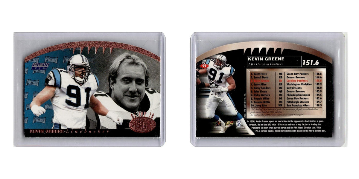 1997 Pro Line DC III Kevin Greene Panthers #92