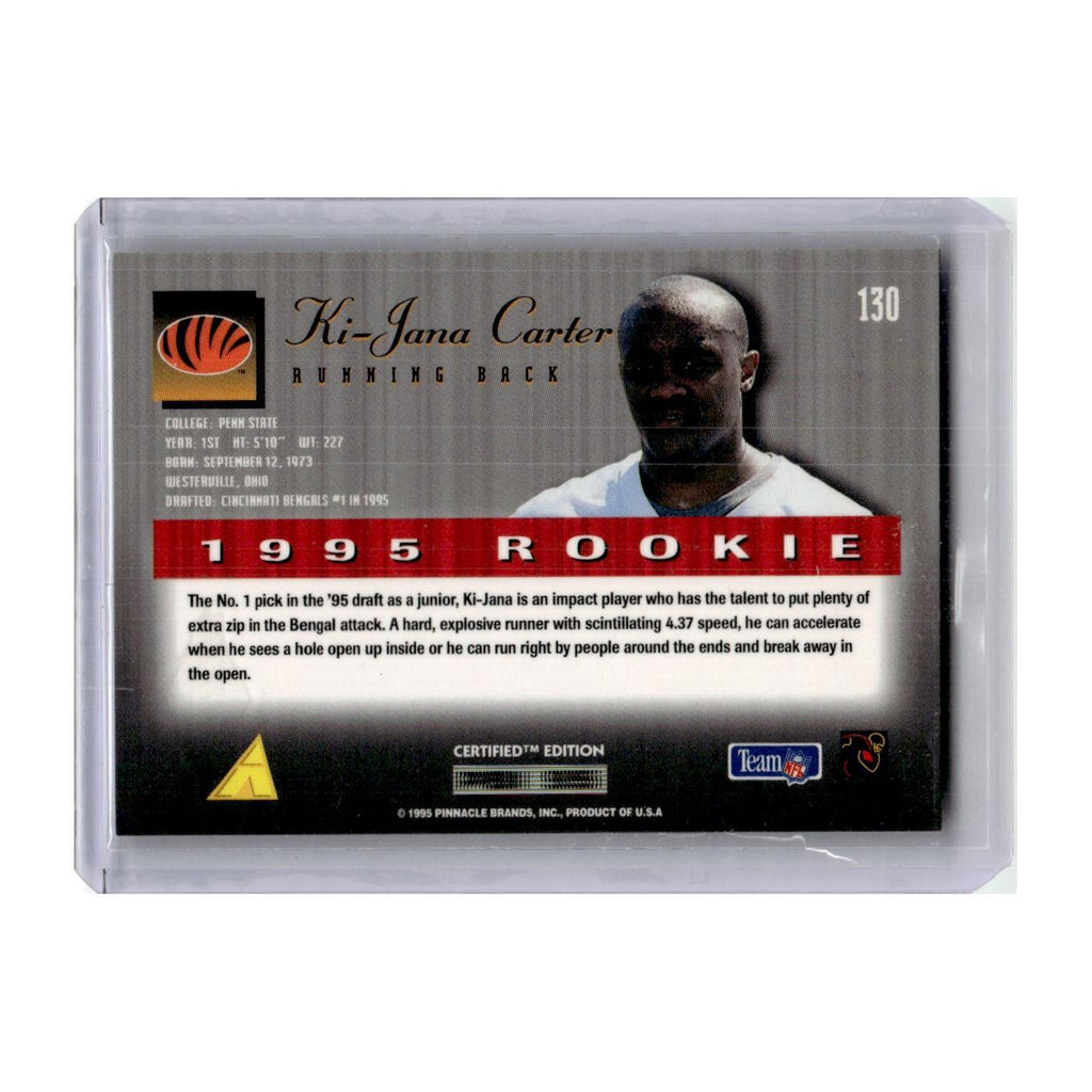 1995 Select Certified Ki-Jana Carter RC Bengals #130