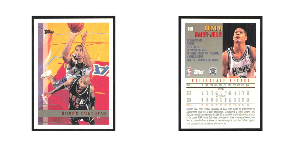 1997 Topps Olivier Saint-Jean Kings #188.0