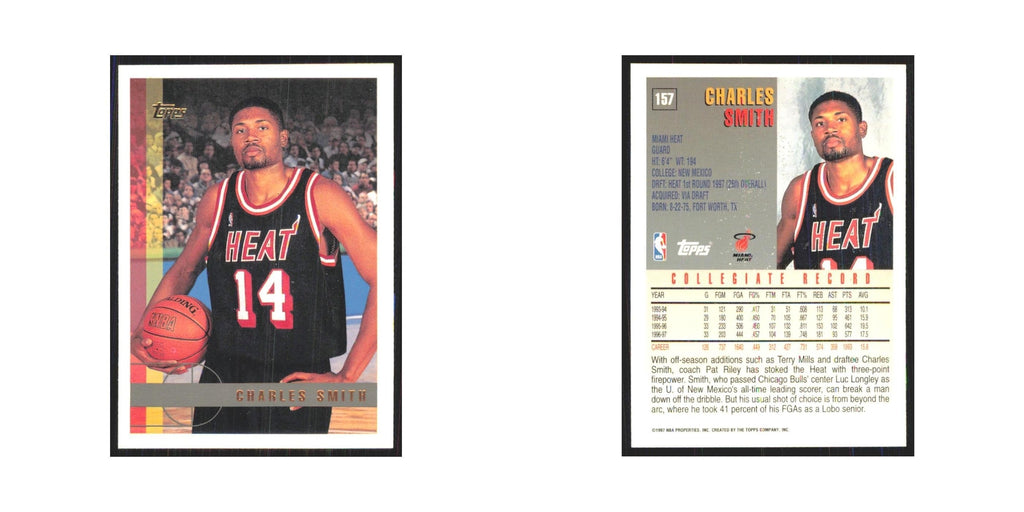 1997 Topps Charles Smith Heat #157.0