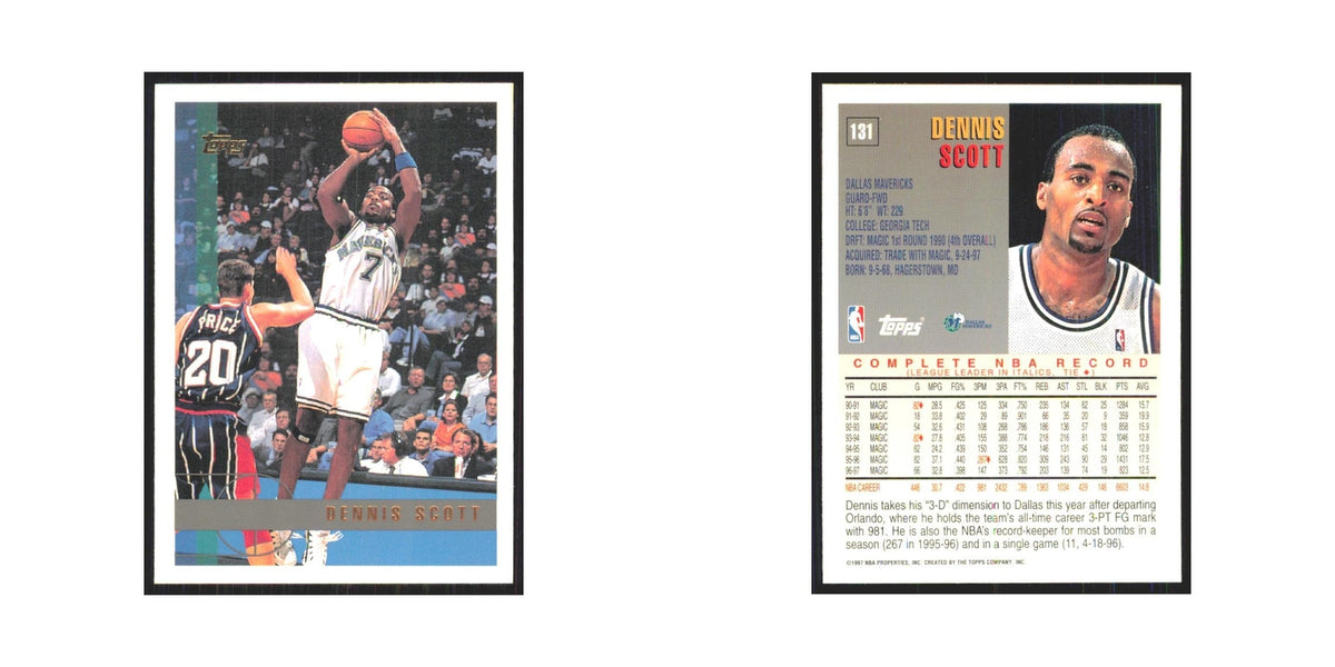 1997 Topps Dennis Scott Mavericks #131.0